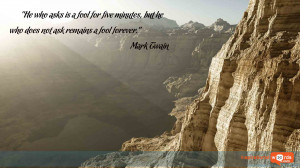 Inspirational Wallpaper Quote by Mark Twain
