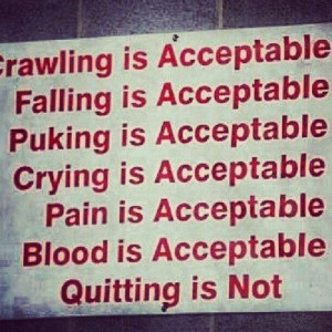 Quitting is NEVER an option ! #motivation #Quote