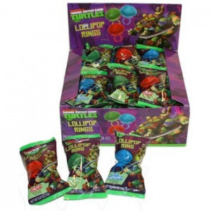 TMNT Teenage Mutant Ninja Turtles Lollipop Ring 24ct
