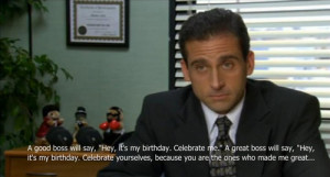 The Office Season Quotes Michael Birthday Scott You