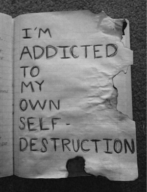 quotes black hate cut upset i hate myself Destruction addiction I HATE ...