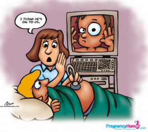 Twins’ Ultrasound is Doubly Funny (Pregnancy Cartoon)