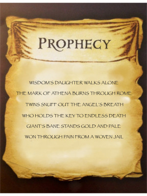 Mark of Athena Prophecy by Artemis015