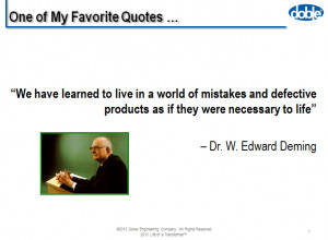 Dr Deming on mistakes
