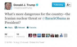 ... More Dangerous — A Nuclear-Armed Iran Or Barack Obama As President