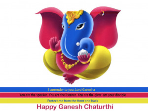 Happy Ganesh Chaturthi Quotes Wallpapers 2014