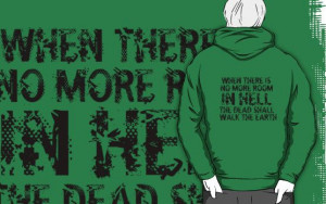 Zombie Walking Living Dead Quote by geekchicprints