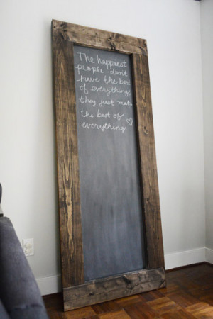 Fall Pinterest Challenge: Making A Large Leaning Chalkboard