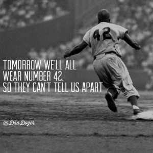 ... my respect for jackie robinson after i watched this movie. #42
