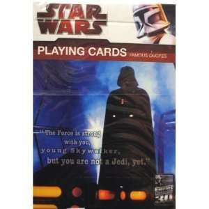 STAR WARS Famous Quotes PLAYING CARDS Sports & Outdoors