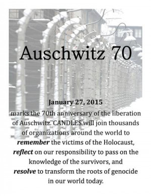 Learn more about CANDLES' involvement in Auschwitz 70 programs.