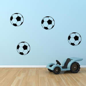 soccer ball decals set of 8 $ 15 00 these soccer ball wall decals are ...
