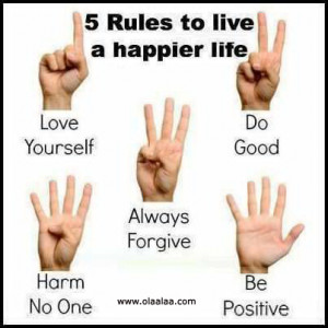 rules to live a happier life
