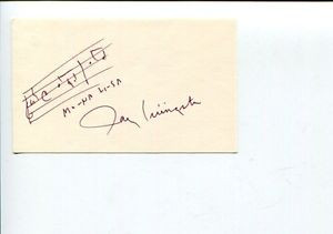Jay-Livingston-Composer-Oscar-Winner-Mona-Lisa-Signed-Autograph-AMQ ...