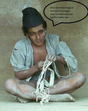 Funny Salman Khan Pictures as poor man