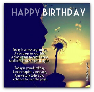See more inspirational birthday poems below...