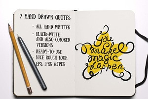 Hand Drawn Sketch Vector Graphic Decoration Wisdom Inspirational Quote ...