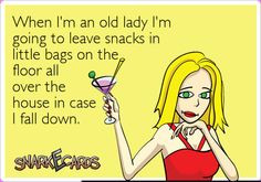 When I’m an old lady I’m going to leave snacks in little bags on ...