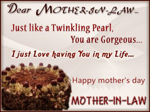 Dear Mother In Law, Just Like A Twinkling Pearl, You Are Gorgeous. I ...