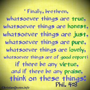 Philippians 4:8 Scripture Quote