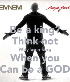 Eminem's quote 'Rap God