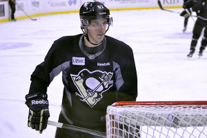 Sidney Crosby, who is dealing with a lower-body injury, also practiced