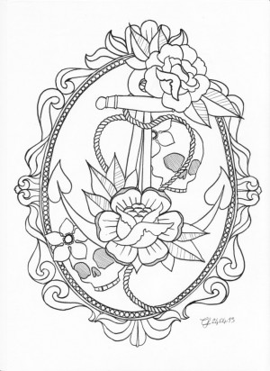 Anchor tattoo by CLLU