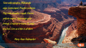 Inspirational Wallpaper Quote by Mary Anne Radmacher