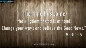 Quotes HD-Wallpaper download the kingdom of God is at hand. Change ...