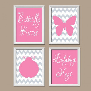 ... Gray Butterfly Kisses Ladybug Hugs Quote Crib by trmDesign, $33.00