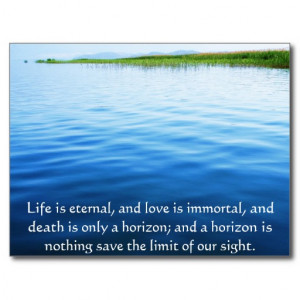 Poem About Death - Inspirational Grieving Quote Postcard