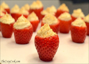 Quotes Pictures List: Cheesecake Stuffed Strawberries