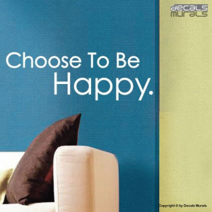 wall decal choose to be happy quote vinyl by decalsmurals on etsy $ 15 ...