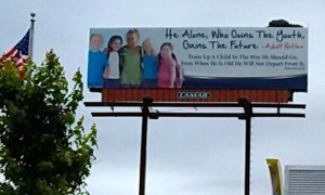 Christian ministry quotes Adolf Hitler on billboard, surprised by the ...
