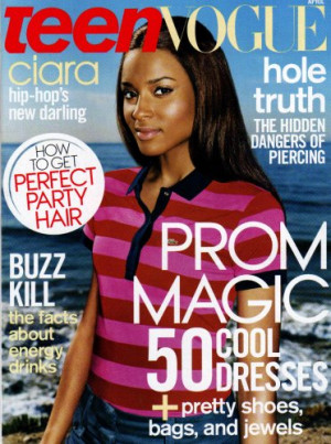 Ciara Cover Teen Vogue Magazine April 2006 - Prom Magic