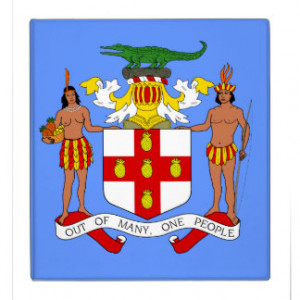 Jamaica-Coat of Arms version 2 3 Ring Binders