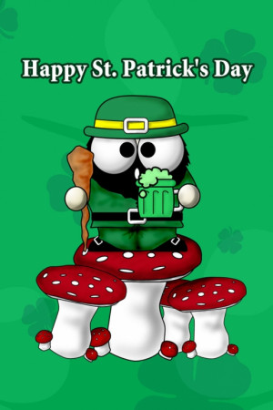 Funny Patricks Day Leprechaun Iphone Wallpaper