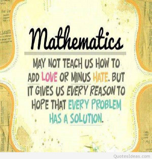 Quotations about math