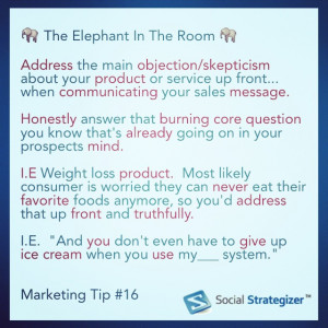 The Elephant In The Room Marketing Tip