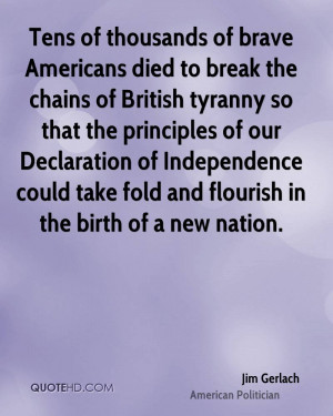 Tens of thousands of brave Americans died to break the chains of ...