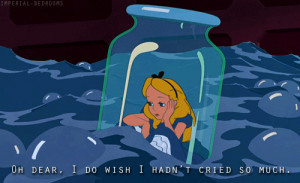 alice in the wonderland, bottle, cute, disney, quote, water