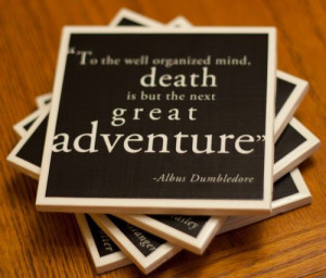 Coasters with Harry Potter quotes