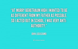 At Murry Bergtraum High I wanted to be as different from my father as ...