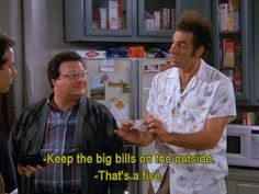 Seinfeld quote - Kramer shows Jerry his roll of money, 'The Reverse ...