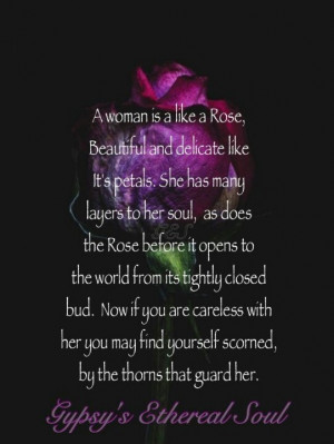 woman is like a rose