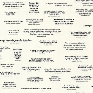Blue Mountain Famous Quotes Wallcovering, Black and White