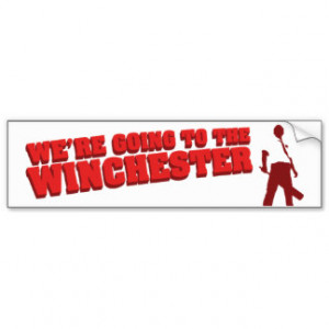 Winchester (on white) Bumper Sticker