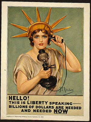 American WW1 propaganda poster (1918)