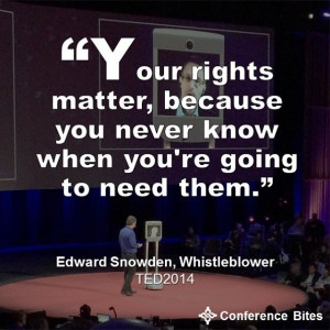 Edward Snowden at #TED2014