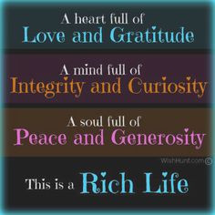 heart full of love & gratitude A mind full of integrity & curiosity ...
